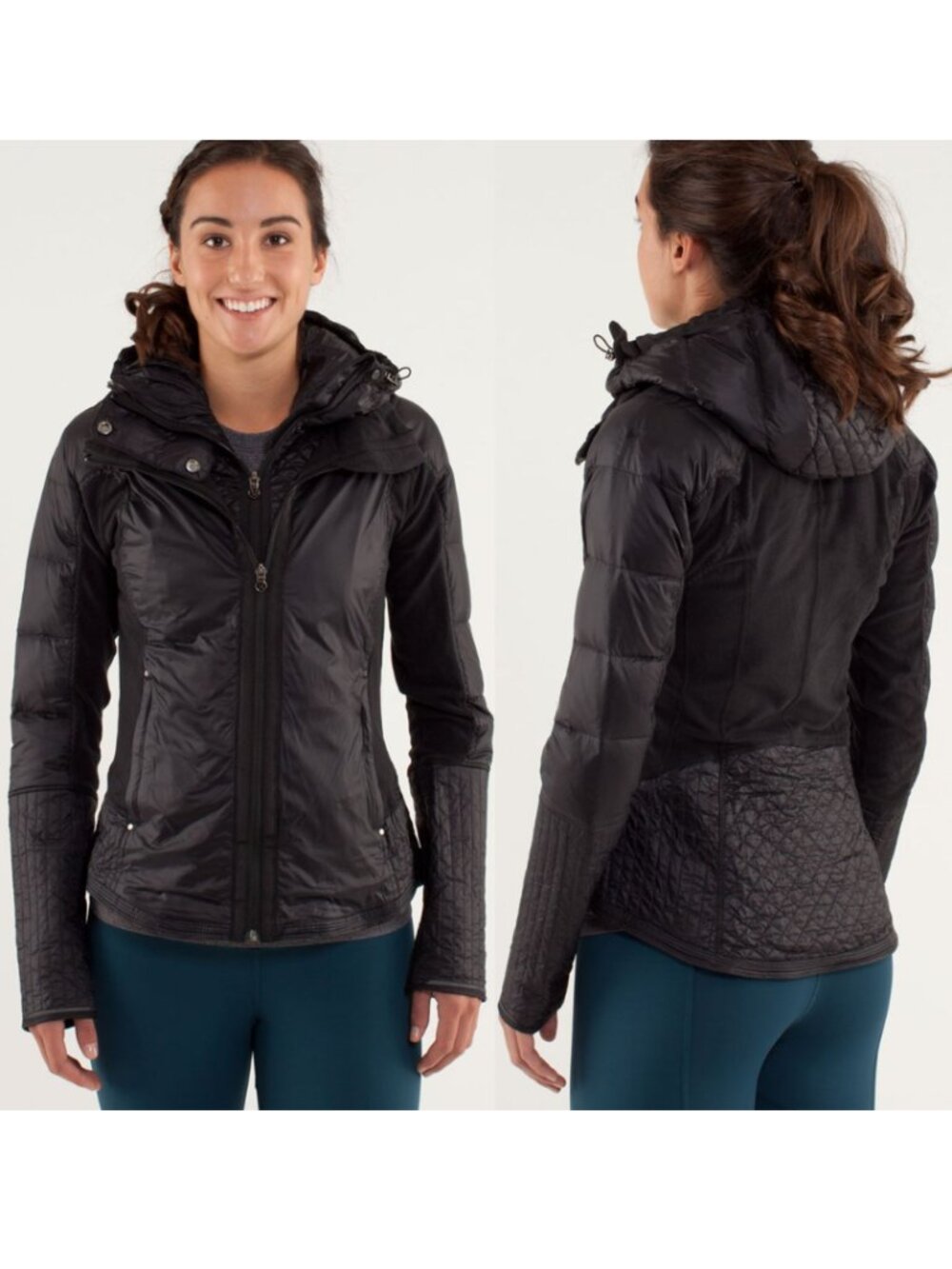 Lululemon Quilted Goose Down Filled Full Zip Bundle Up Jacket